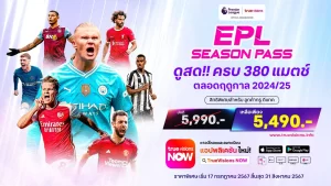 truevisions premier league แบบรายปี